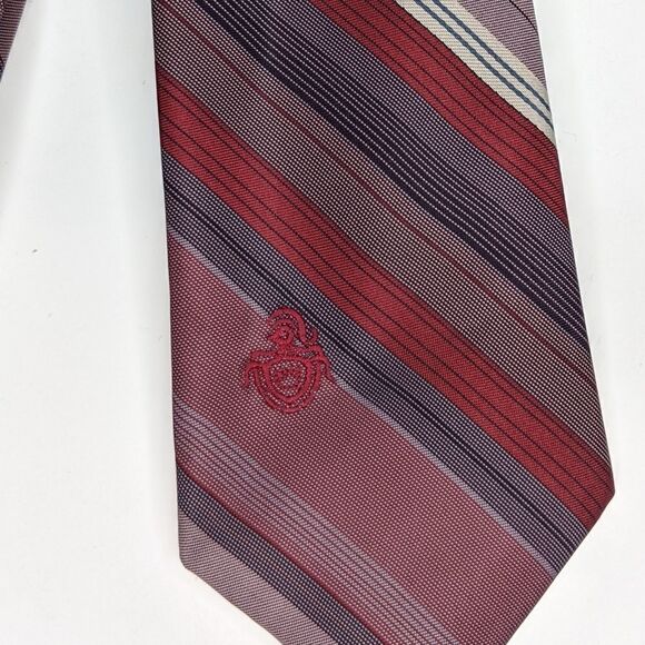 ⭐ Via Re Red Striped Tie - Picture 2 of 4